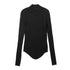 JULIUS 917CUM6 Black / High Neck Skinny Top